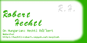 robert hechtl business card